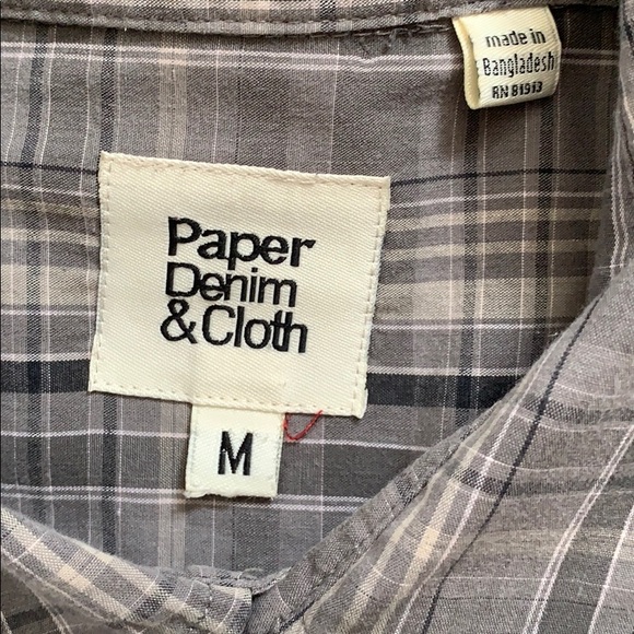 Men’s Paper Denim & Cloth button down - Picture 2 of 4